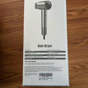 Silver Hair Dryer